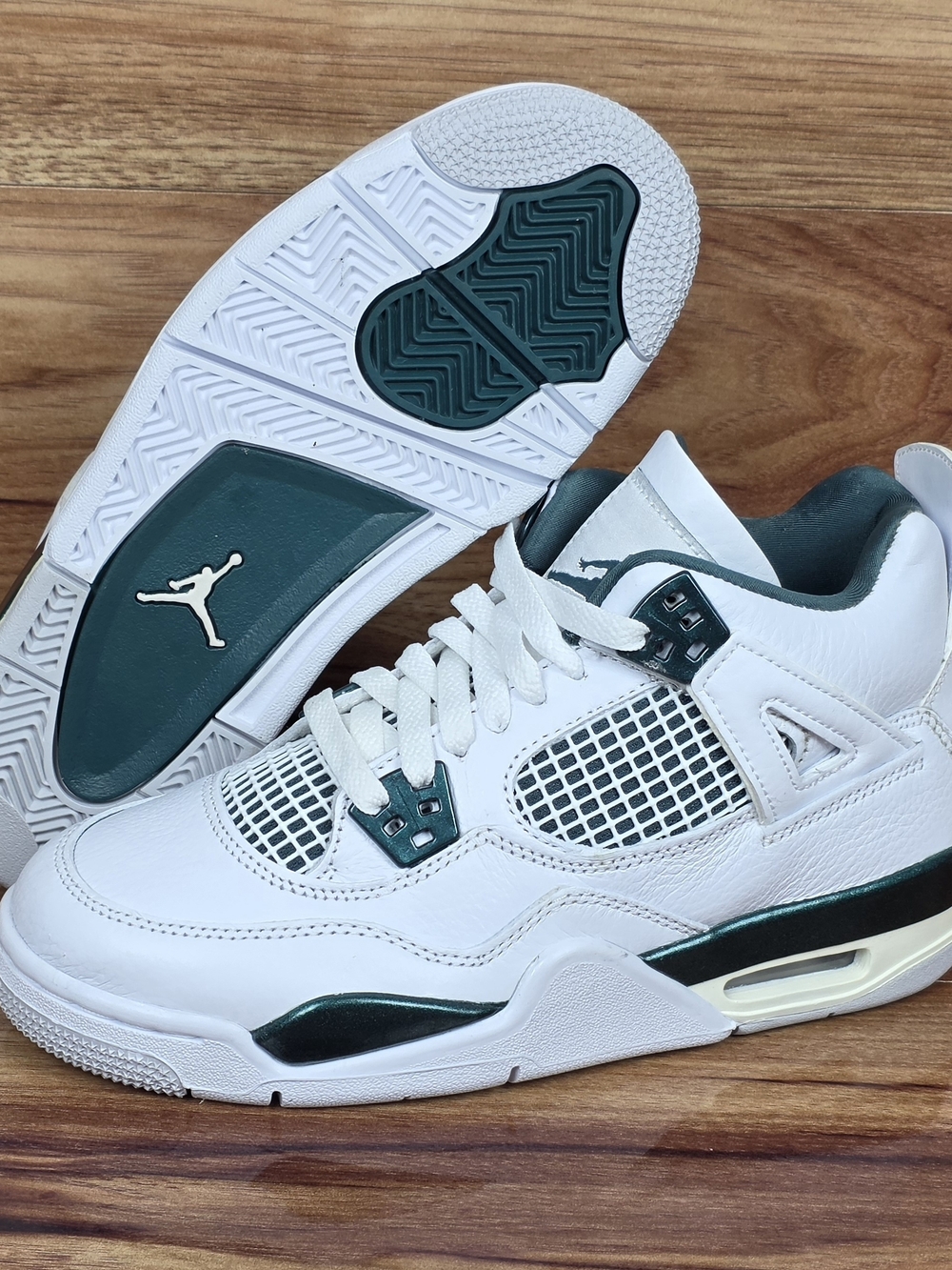 New Air Jordan 4 Retro GS Oxidized Green White FQ8213-103 Youth 4.5Y Women's 6